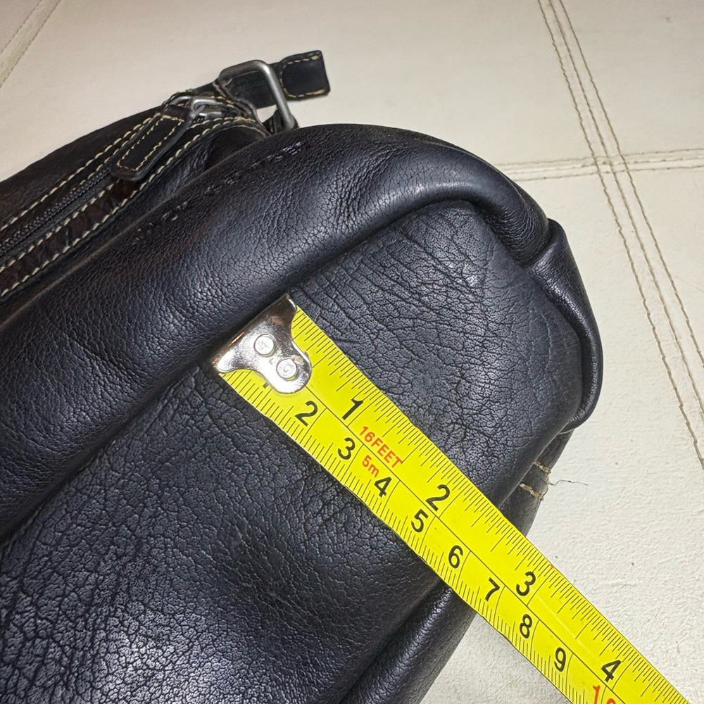 Black Leather Crossbody Bag Jack George’s - Picture 12 of 16